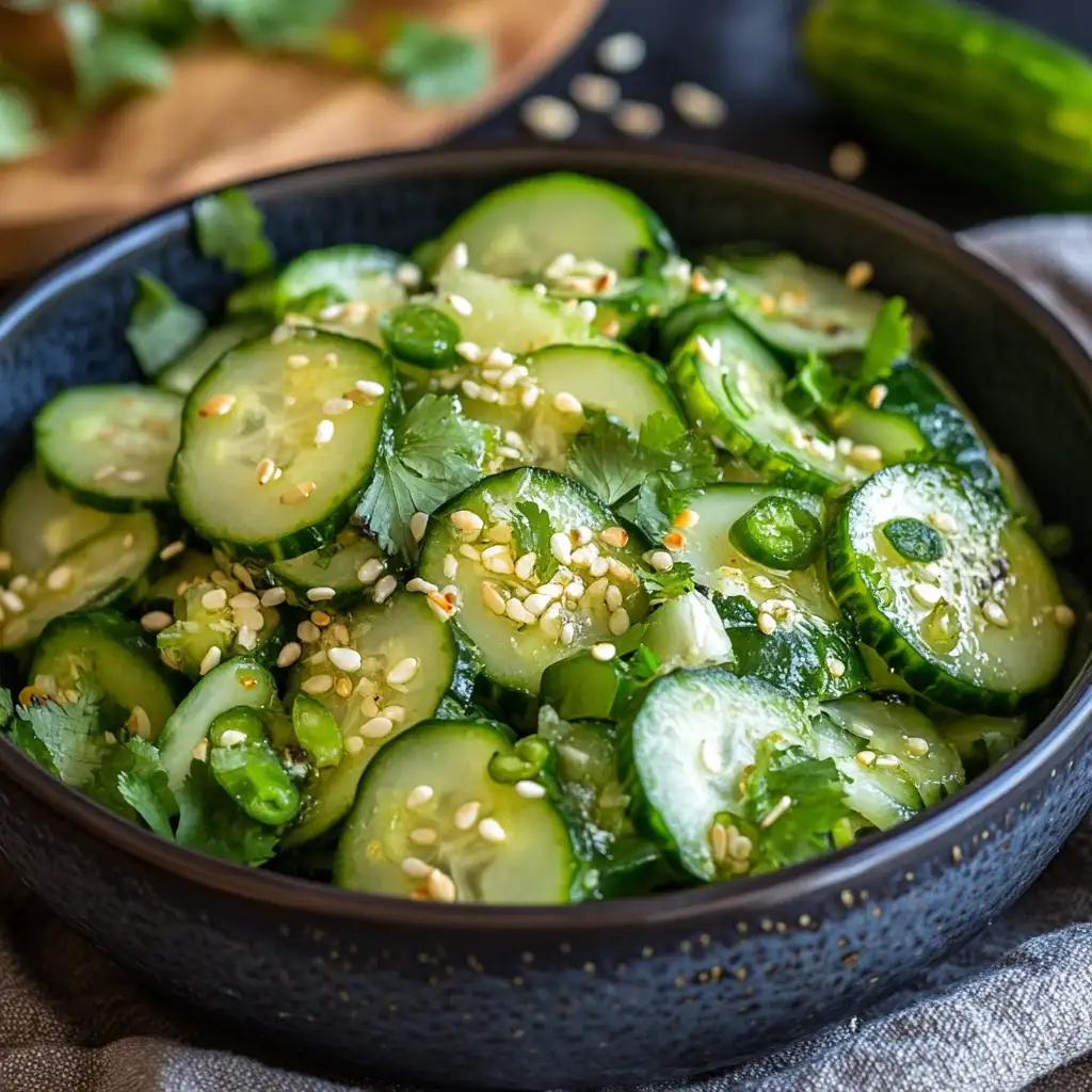 Viral Asian Cucumber Salad Recipe